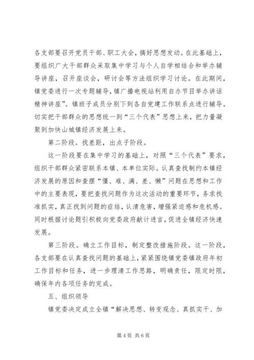 乡镇开展解放思想大讨论工作方案.docx