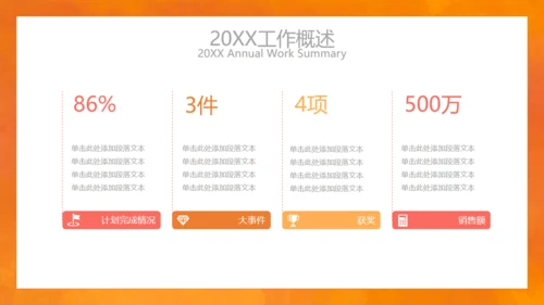 简约风个人述职通用PPT模板
