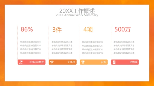 简约风个人述职通用PPT模板