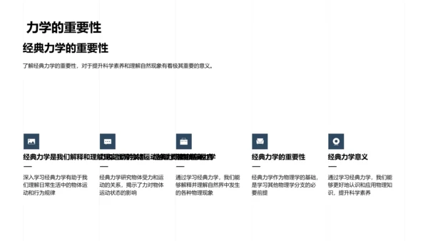 经典力学概论PPT模板