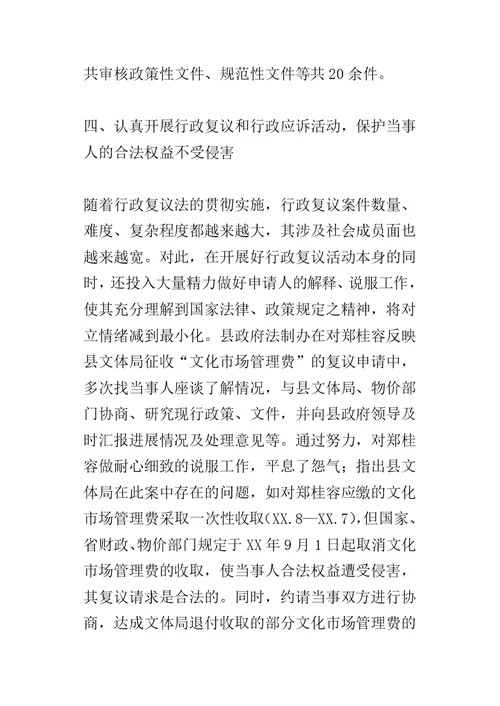 XX县某年度行政执法责任制工作自查报告