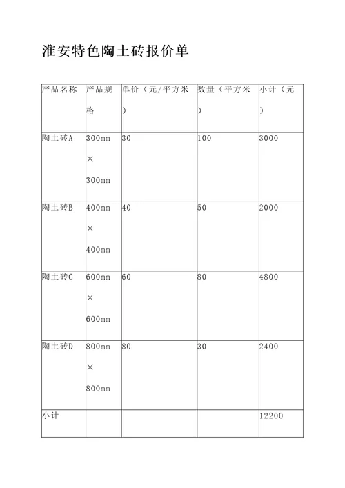 淮安特色陶土砖报价单