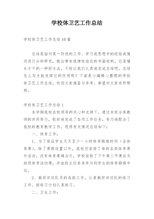 学校体卫艺工作总结_2.docx