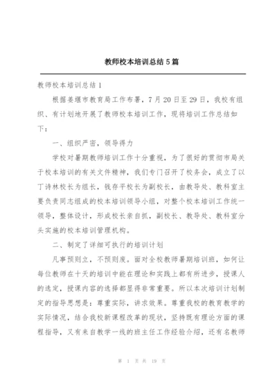 教师校本培训总结5篇.docx