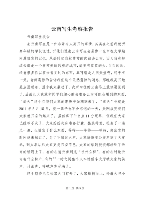 云南写生考察报告_1.docx