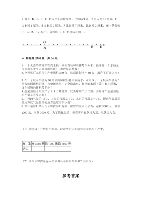 沪教版数学六年级下册期末检测试题【精品】.docx