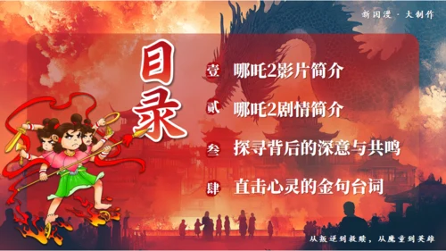 哪吒之魔童闹海哪吒精神学习通用PPT模板