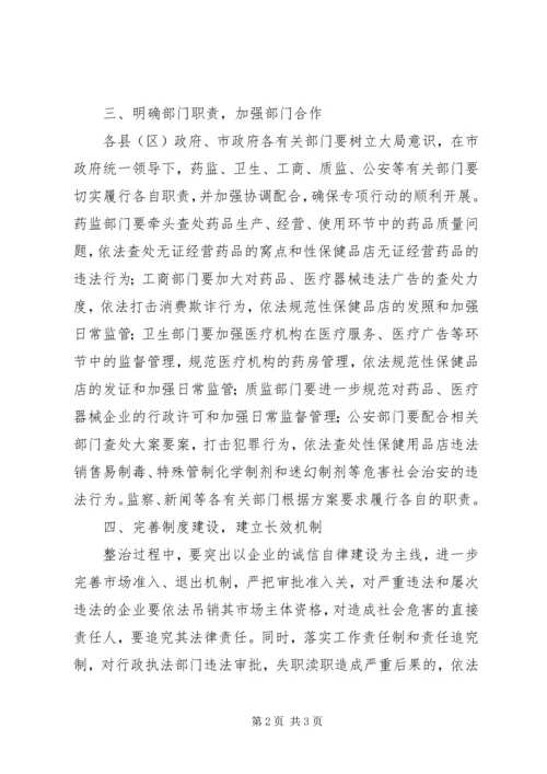 药品市场秩序专项行动实施方案.docx