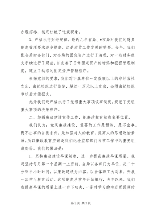 市质监党风廉政和作风效能建设会上的讲话.docx