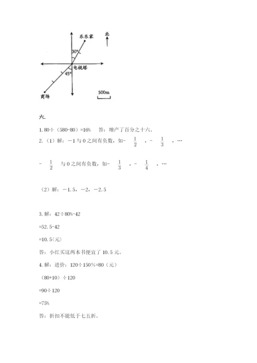 苏教版数学六年级下册试题期末模拟检测卷精品（综合题）.docx