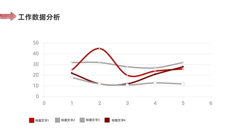 红色简约手绘风财务年中总结PPT模板