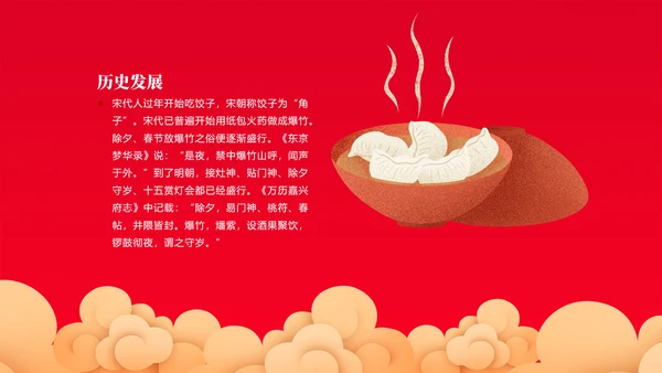 中国年春节习俗知识ppt模板