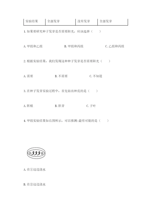 教科版五年级下册科学第一单元《生物与环境》测试卷带答案（综合题）.docx
