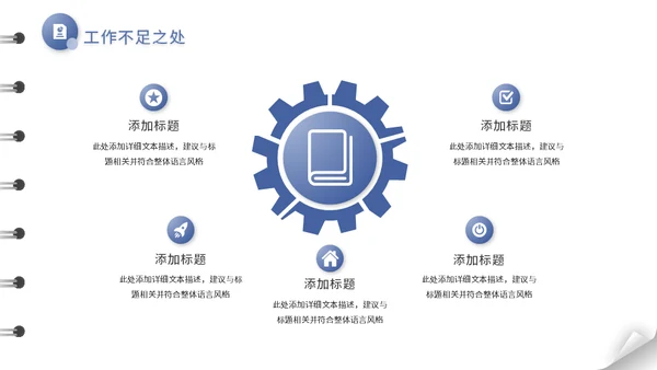 翻页笔记本日志风工作总结汇报通用PPT模板