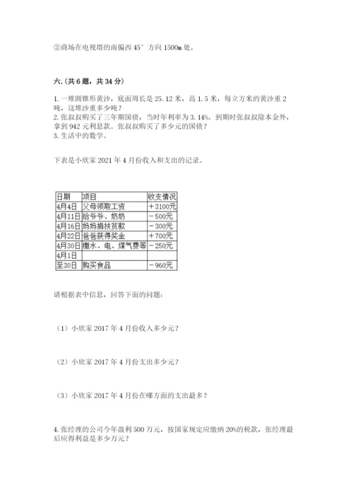 河南省【小升初】2023年小升初数学试卷【必刷】.docx