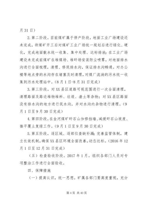 金河煤矿XX县区环境综合整治工作实施方案.docx