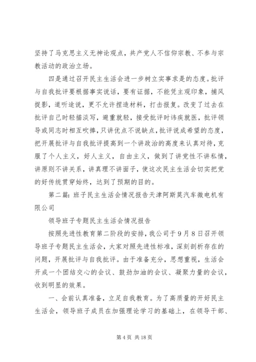 乡镇班子民主生活会情况报告1_1.docx