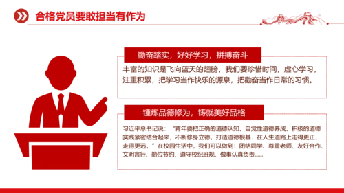 我爱祖国强国有我党政风思政课ppt课件模板