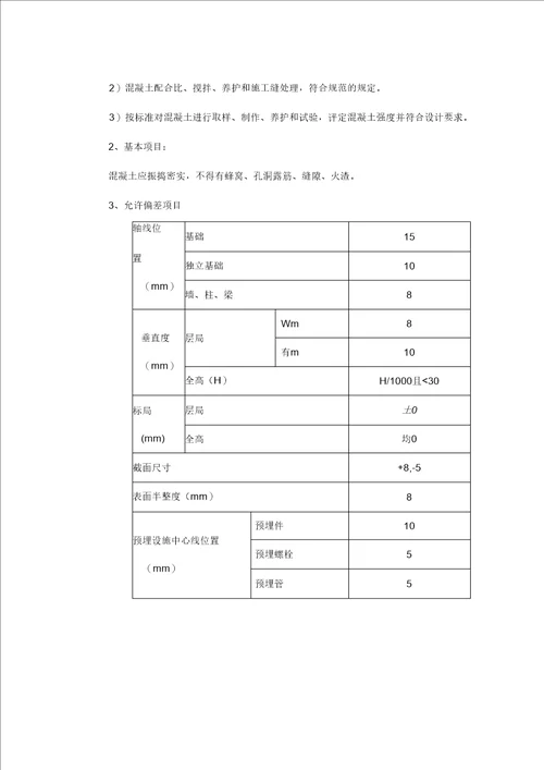 房建土建技术交底