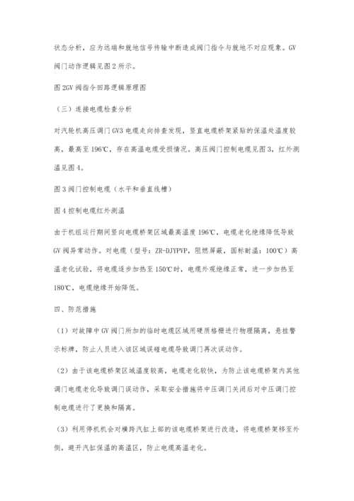 汽轮机高压调门关闭原因分析.docx