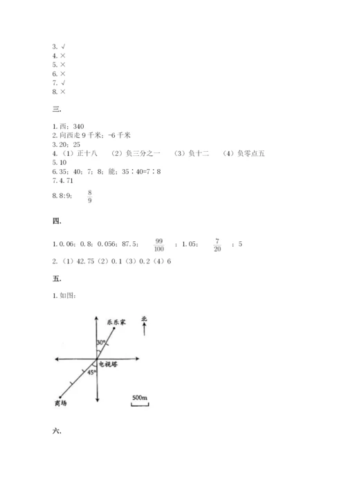 海南省【小升初】2023年小升初数学试卷审定版.docx