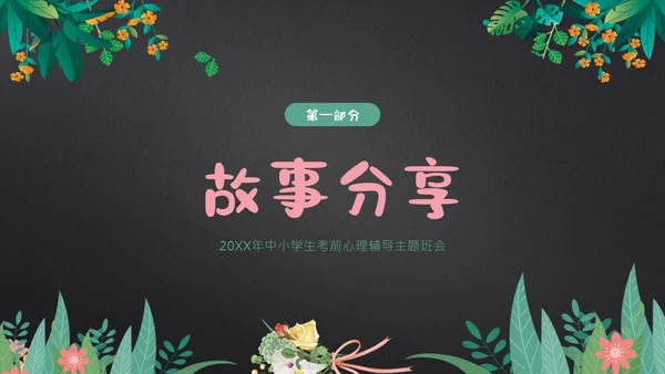 考试前心态调整心理辅导考试动员主题班会PPT课件