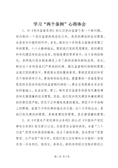 学习“两个条例”心得体会 (9).docx