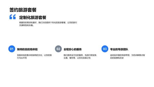 旅游服务全面解析PPT模板