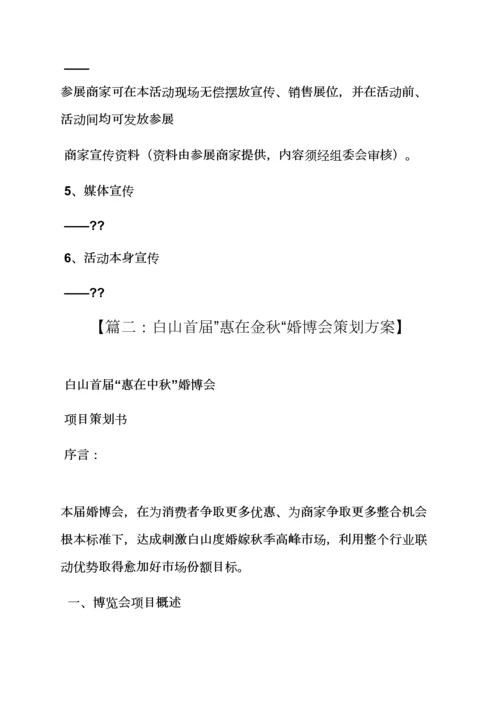 婚博会专业策划专项方案.docx