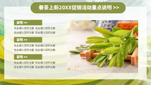 茶叶茶庄春茶产品上新介绍手册通用PPT模板