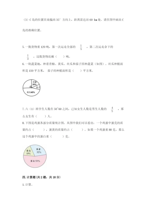 小学六年级数学上册期末考试卷及完整答案（名师系列）.docx