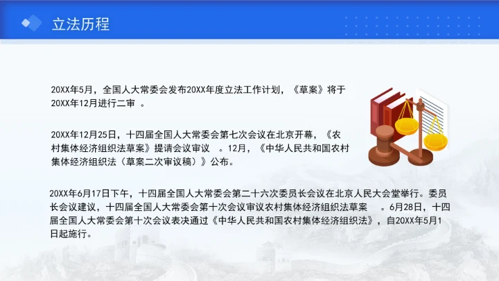 新修订中华人民共和国农村集体经济组织法解读学习PPT