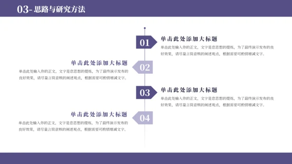 紫蓝色简约学术毕业论文答辩PPT模板