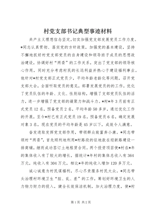 村党支部书记典型事迹材料.docx