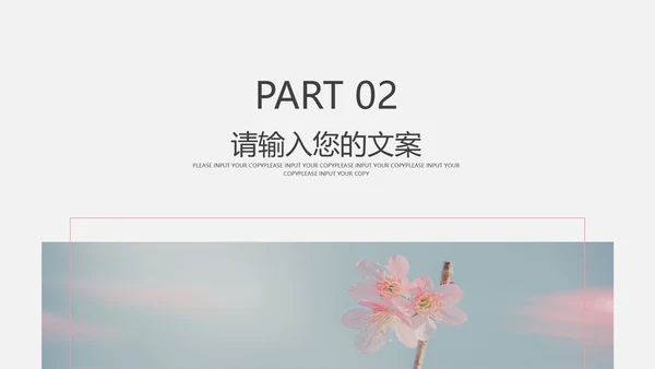 粉色椰风商业计划PPT模板