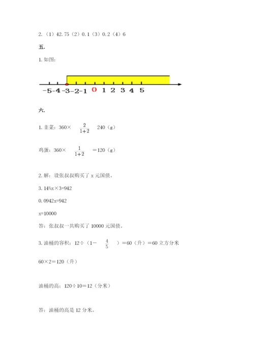 小学六年级数学毕业试题【综合卷】.docx