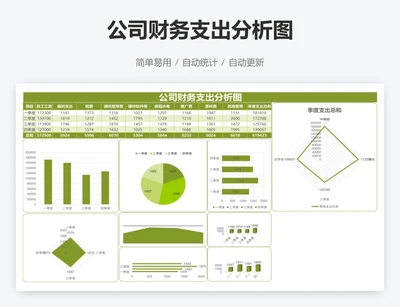 公司财务支出分析图