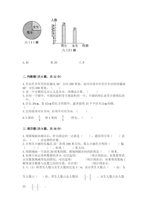 小学数学六年级上册期末考试试卷含答案（新）.docx