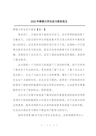 2022年寒假大学生实习报告范文.docx