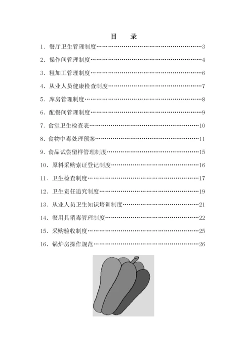 学校食堂管理制度汇编.docx