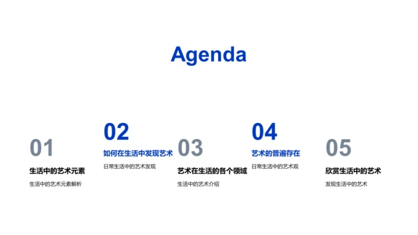生活中的艺术教学PPT模板