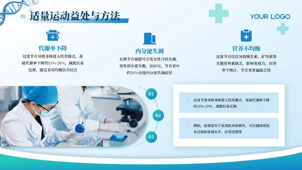 蓝色创意风健康医疗通用PPT模板