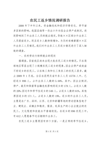 农民工返乡情况调研报告.docx