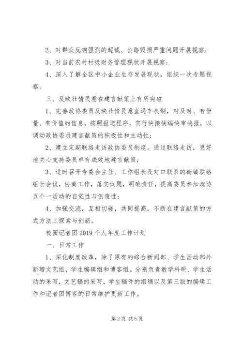 政协主席20XX年个人年度工作计划.docx