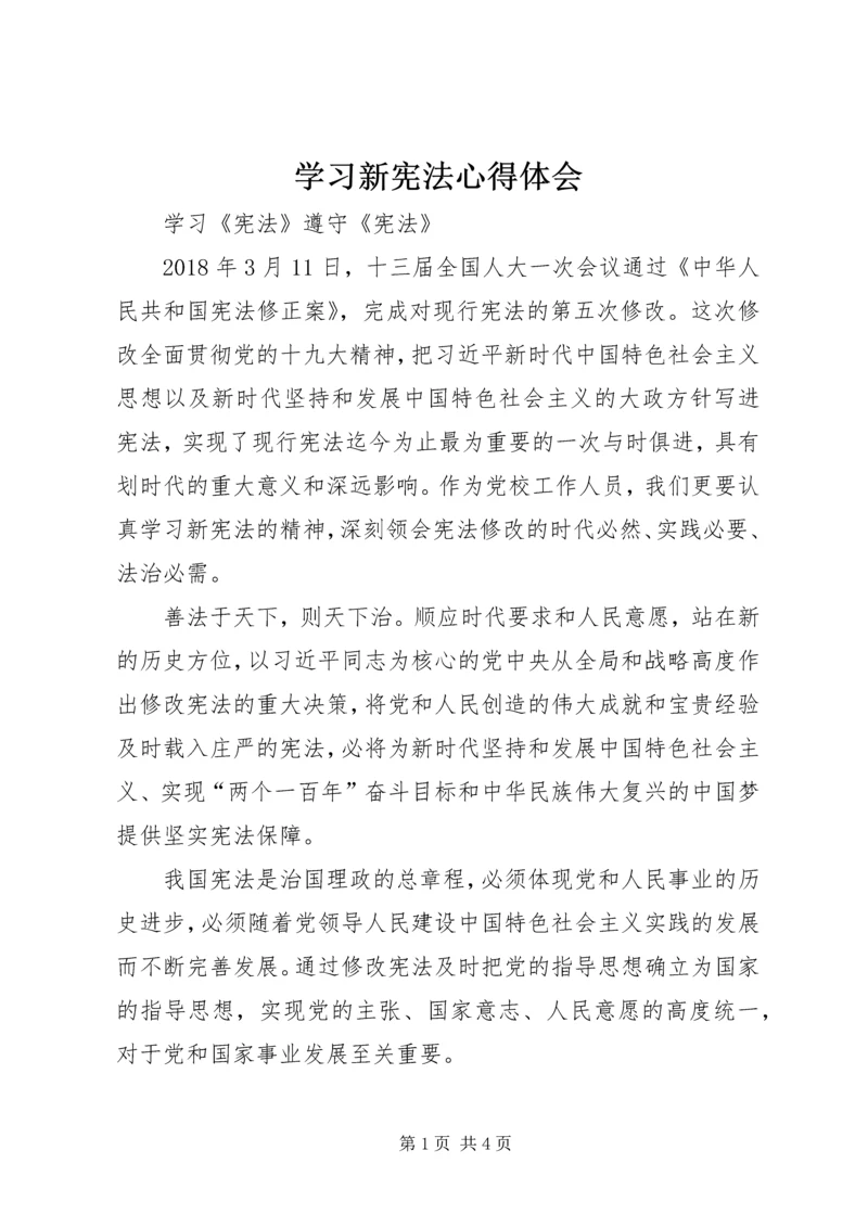 学习新宪法心得体会 (7).docx