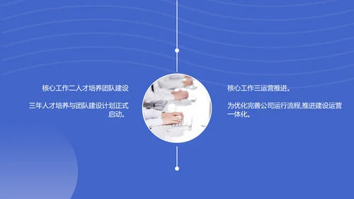 科技风蓝色年终总结PPT