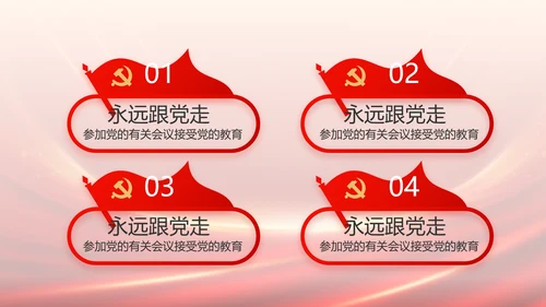 红色党建党支部述职报告PPT党课