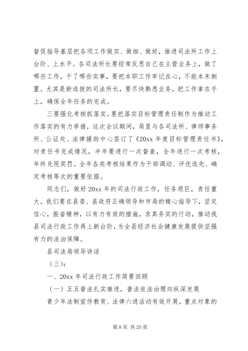 县司法局领导讲话(2).docx