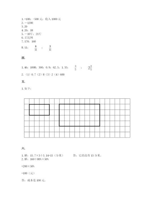 沪教版六年级数学下学期期末测试题完整版.docx