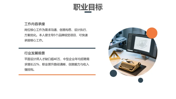 视觉传达与设计专业大学生求职综合展示职业生涯规划通用PPT11